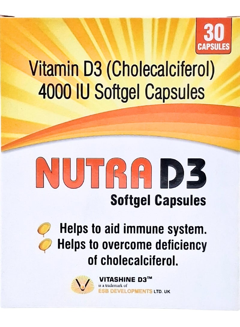 Nutra D3 4000Iu Capsules 30S