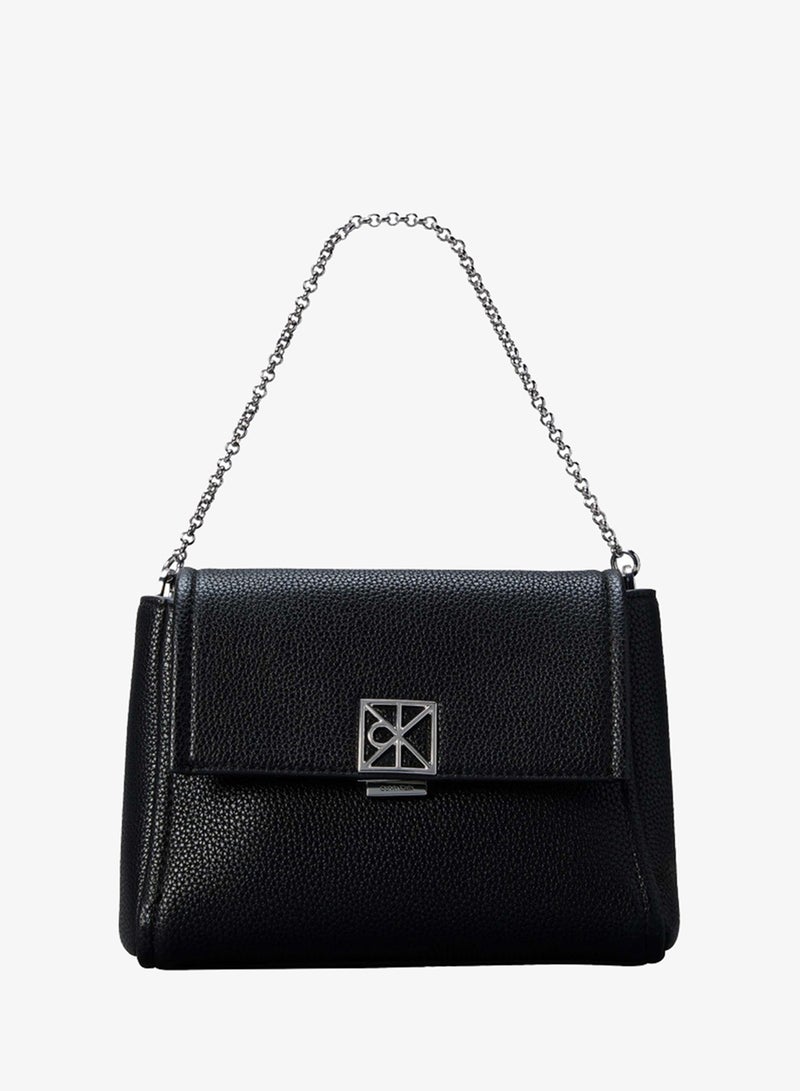 CALVIN KLEIN Emblem Pebble Grain Crossbody Bag - Image 1