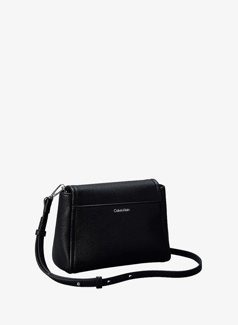 CALVIN KLEIN Emblem Pebble Grain Crossbody Bag - Image 2