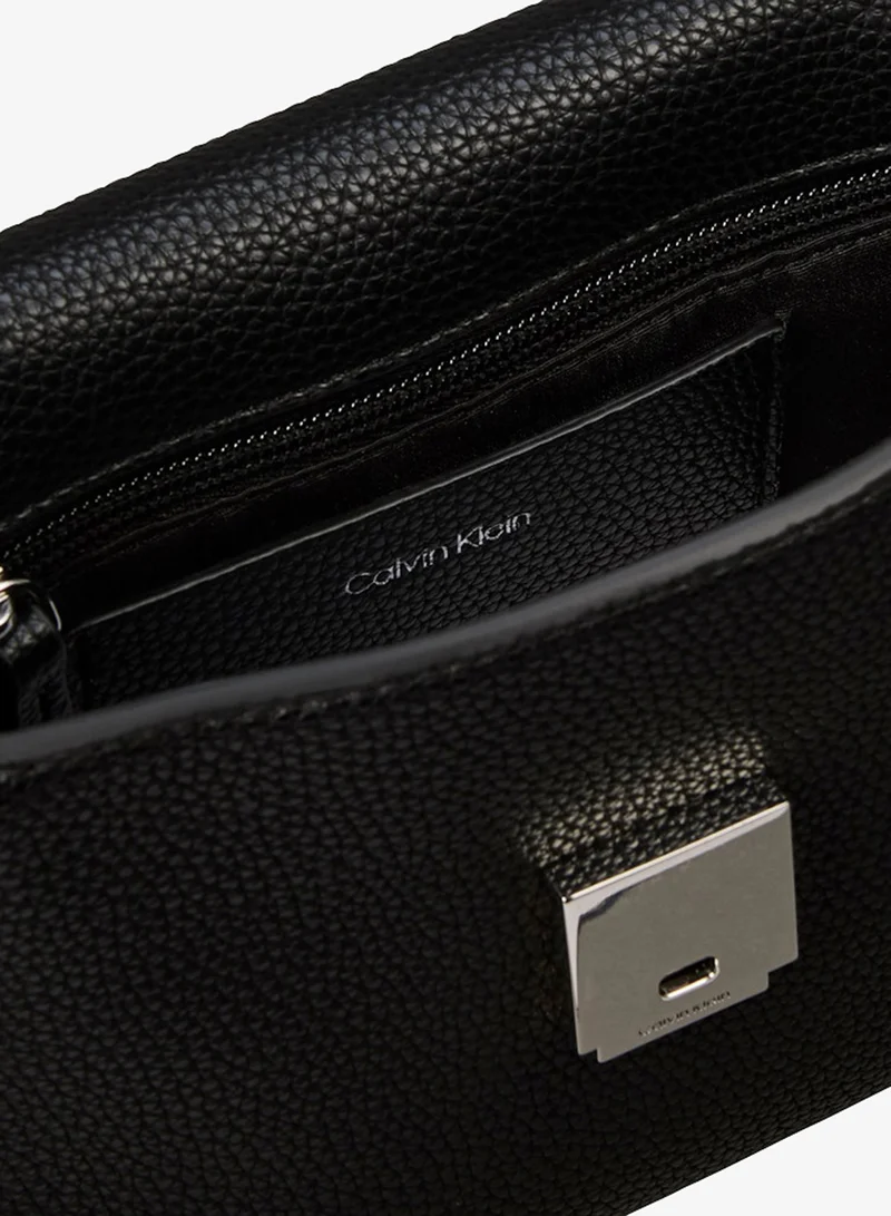 Calvin Klein  Emblem Pebble Grain Crossbody Bag for Women | Best Price UAE