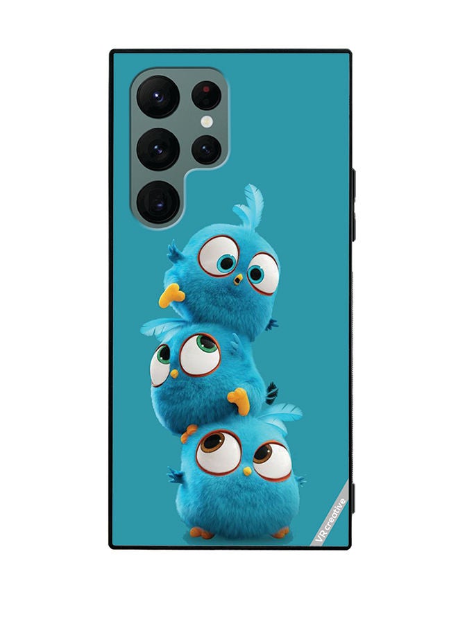VR CREATIVE Protective Case Cover For Samsung Galaxy S22 Ultra 5G Fur Cartoon Design Multicolour - Image 1