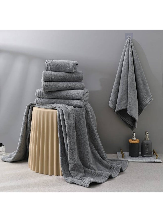 Reefi Modern Quick-Dry Towel, Grey, Face - Image 2