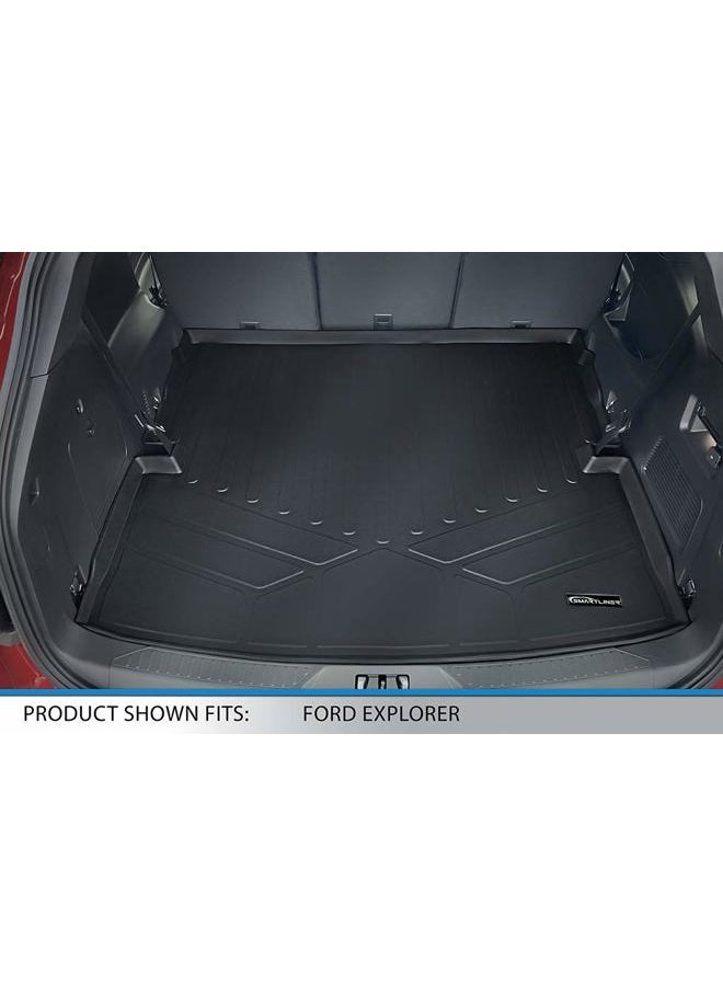 SMARTLINER All Weather Custom Cargo Liner Behind The 2nd Row Black Compatible with 2020-2023 Ford Explorer - Image 2