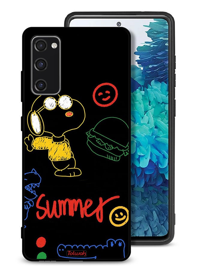 Tolwak Samsung Galaxy S20 FE Protective Case Cover Summer Sticker - Image 1