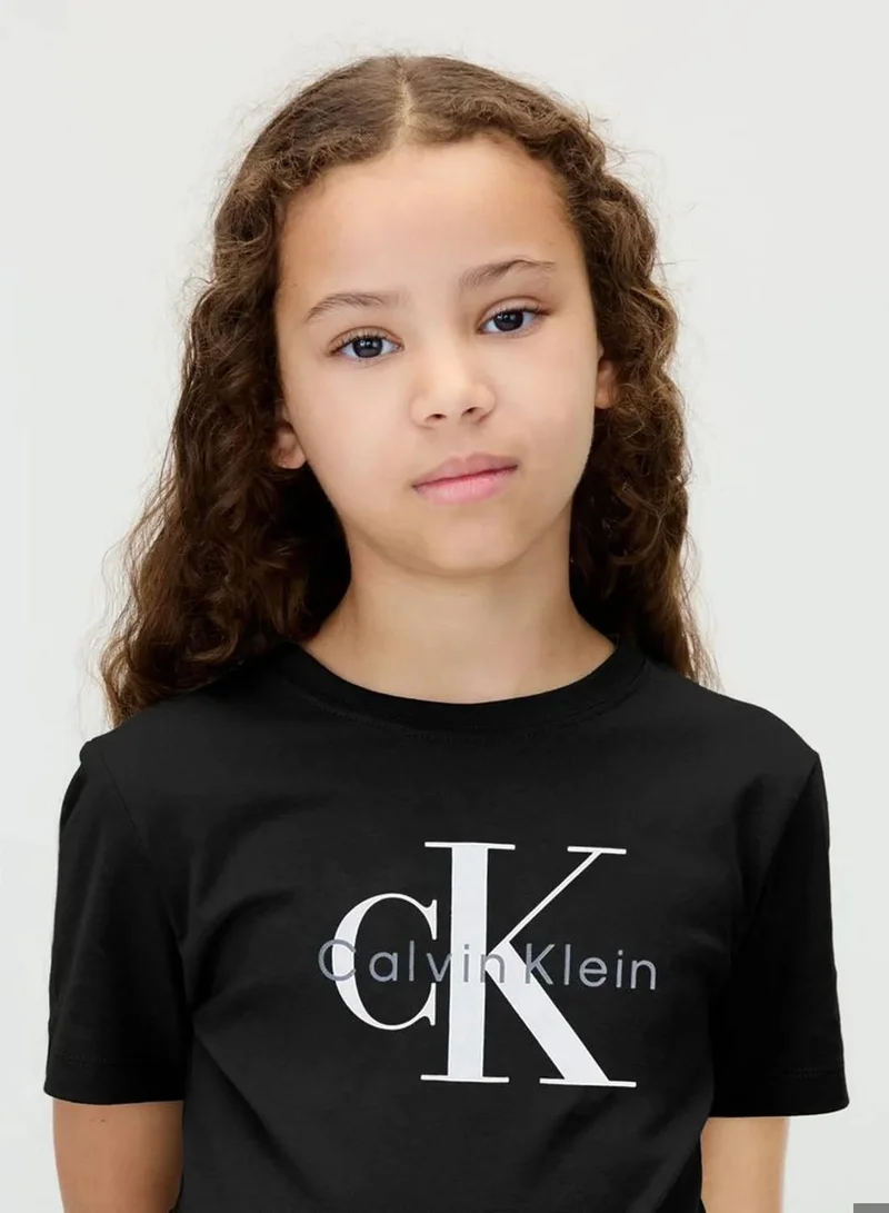 Calvin Klein Jeans Ck Black Kids' Logo T-Shirt  | Best Price UAE