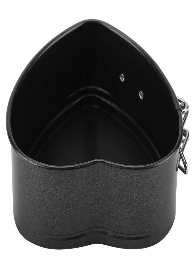 Milltrip 4 Inch Heart Cake Pan, Nonstick, Removable Bottom, Classic Style, Heart-Shaped Removable Bottom Cake Pans, Black - Image 5