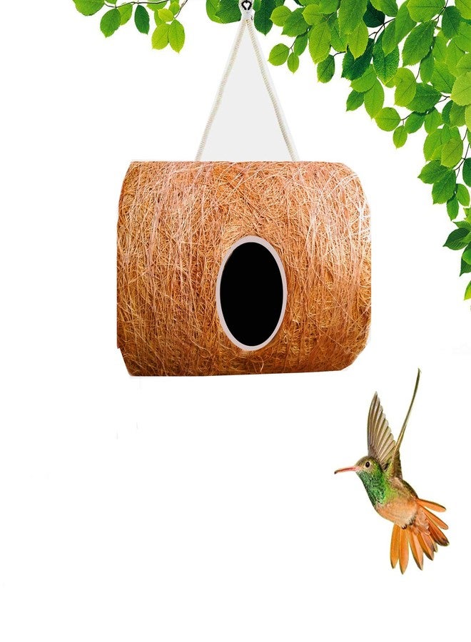 LIVEONCE Cylinder Bird House Purely Handmadelove Birds/Sparrow/Small Birds/Color -Natural - Image 3