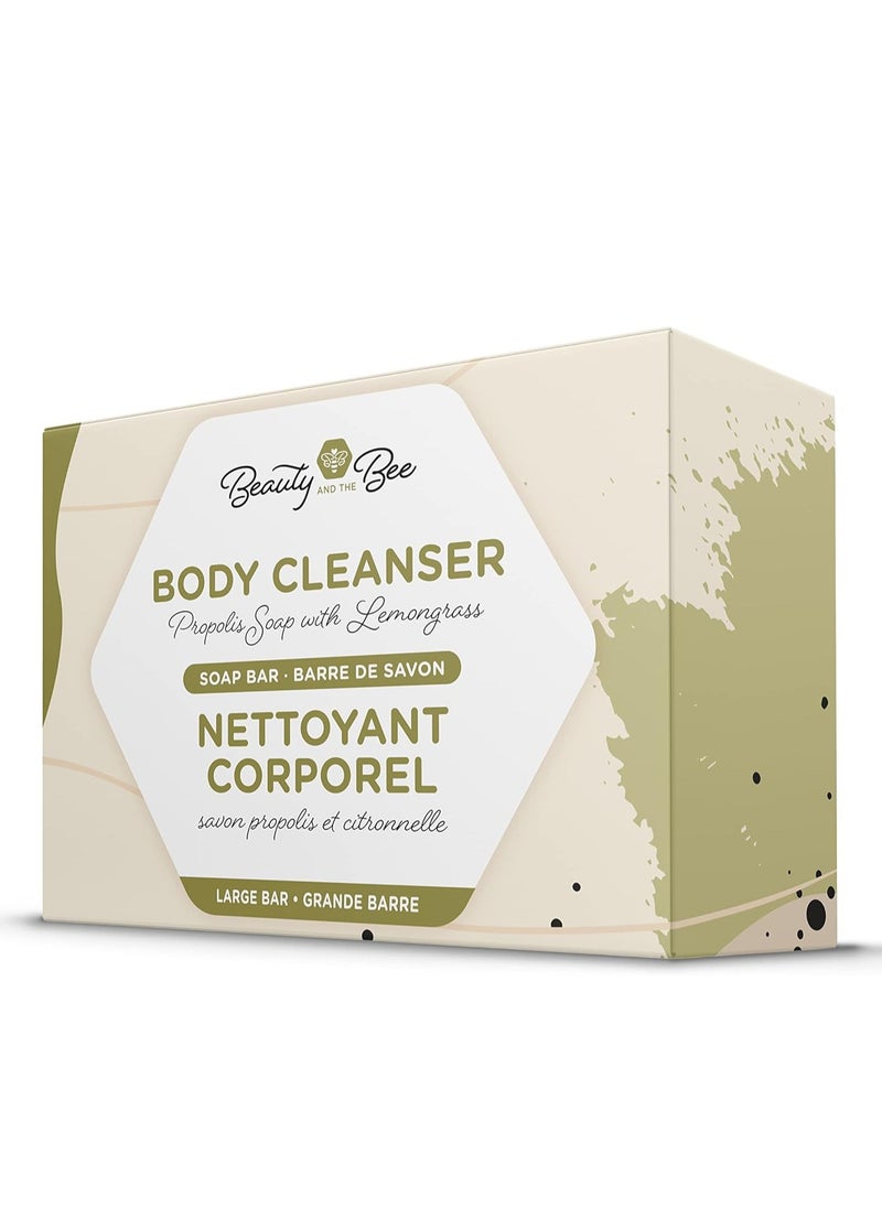 beauty and the bee Organic Soap with Lemongrass & Propolis – 115g, Gentle Daily Cleanser Suitable for Face and Body, Ideal for Sensitive Skin with All-Natural Hydrating Ingredients  - Image 5
