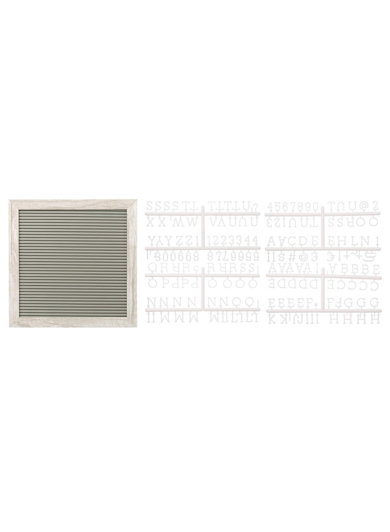 10x10 Inch Letterboard Set with 188 Letters, Gray Message Board for Home & Nursery - Image 2