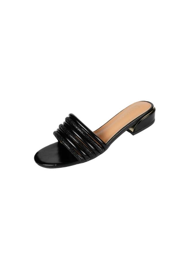 ZAYNA صنادل زينة نسائية كاجوال أسود - Image 3