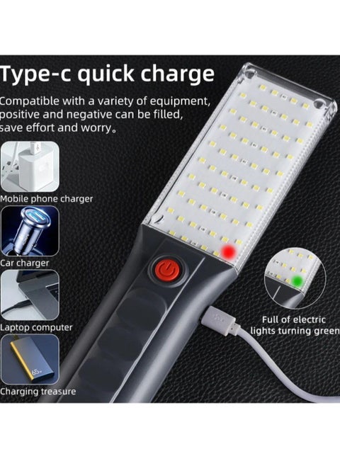 LED Flashlight Long Lasting Powerful Light Rechargeable Long Range