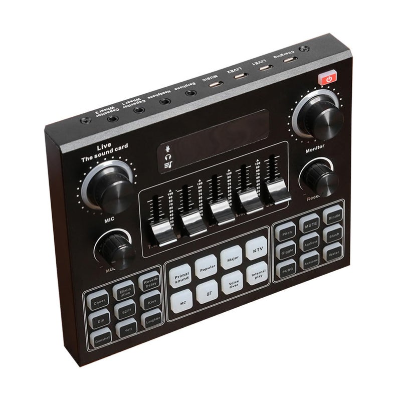 Multifunctional Live Sound Card with 12 Reverberation Effects for Mobile and Computer Streaming - Image 2