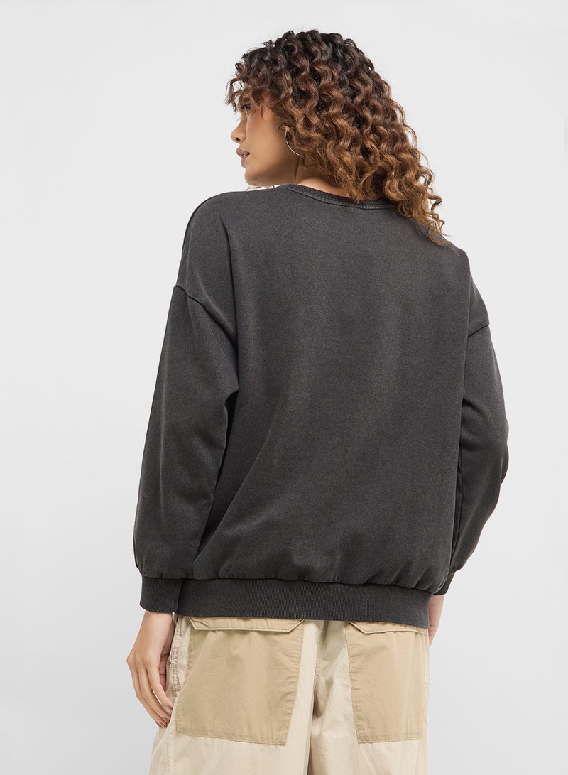 ONLY Oversized Crew Neck Sweatshirt  - Image 2