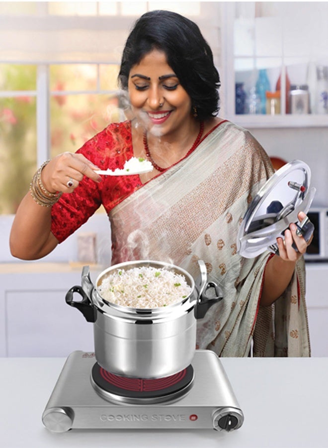 Timmy 20-Liter Pressure Cooker - Extra Large Aluminium Commercial Grade Heavy Capacity Pot for Bulk Food Preparation, Durable Construction, Fast Heating, Even Distribution, Ideal for Catering and Large Families. - Image 4