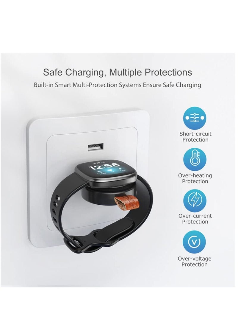 Magnetic Charging Dock Station Smart Bracelet Replacement Charging Cable Portable USB Charger for Fitbit Versa 3/Fitbit Sense Charging stand - Image 3