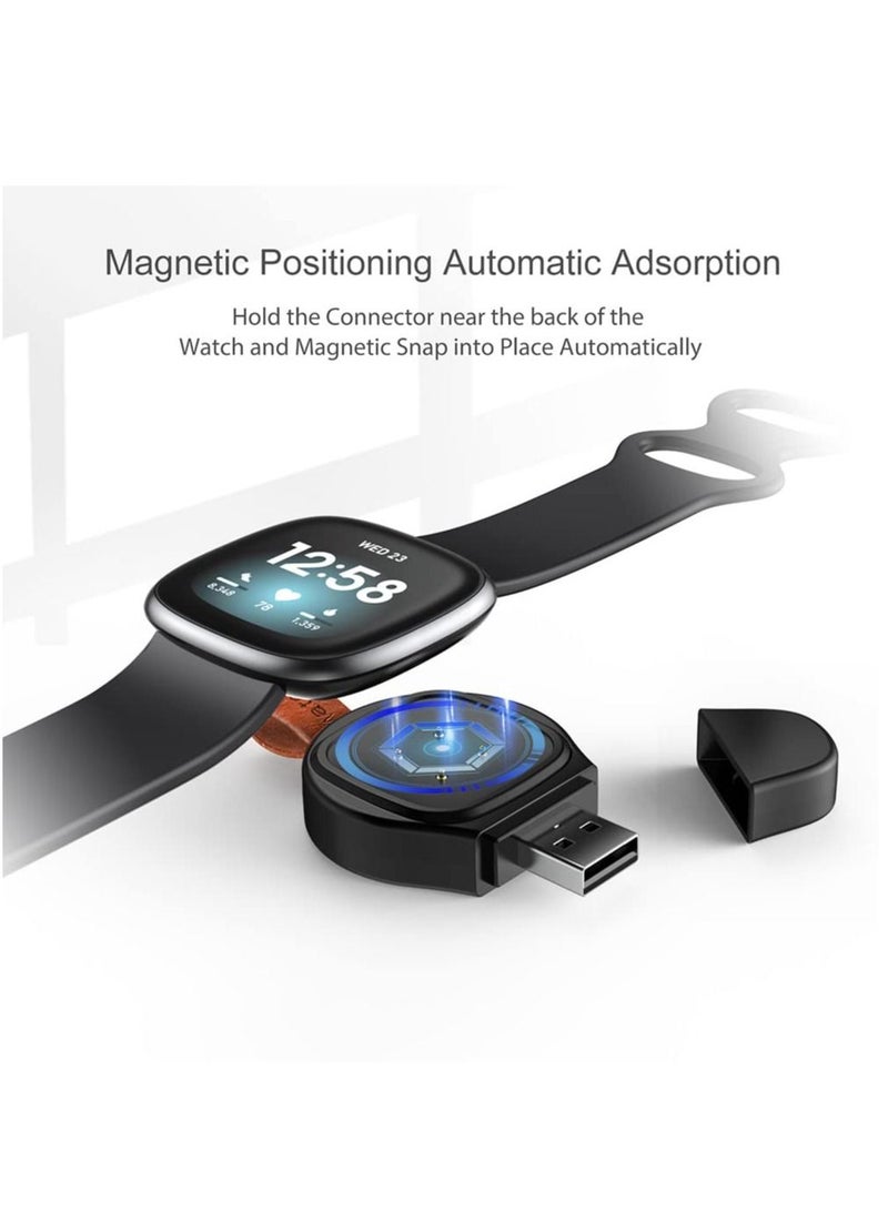 Magnetic Charging Dock Station Smart Bracelet Replacement Charging Cable Portable USB Charger for Fitbit Versa 3/Fitbit Sense Charging stand - Image 4