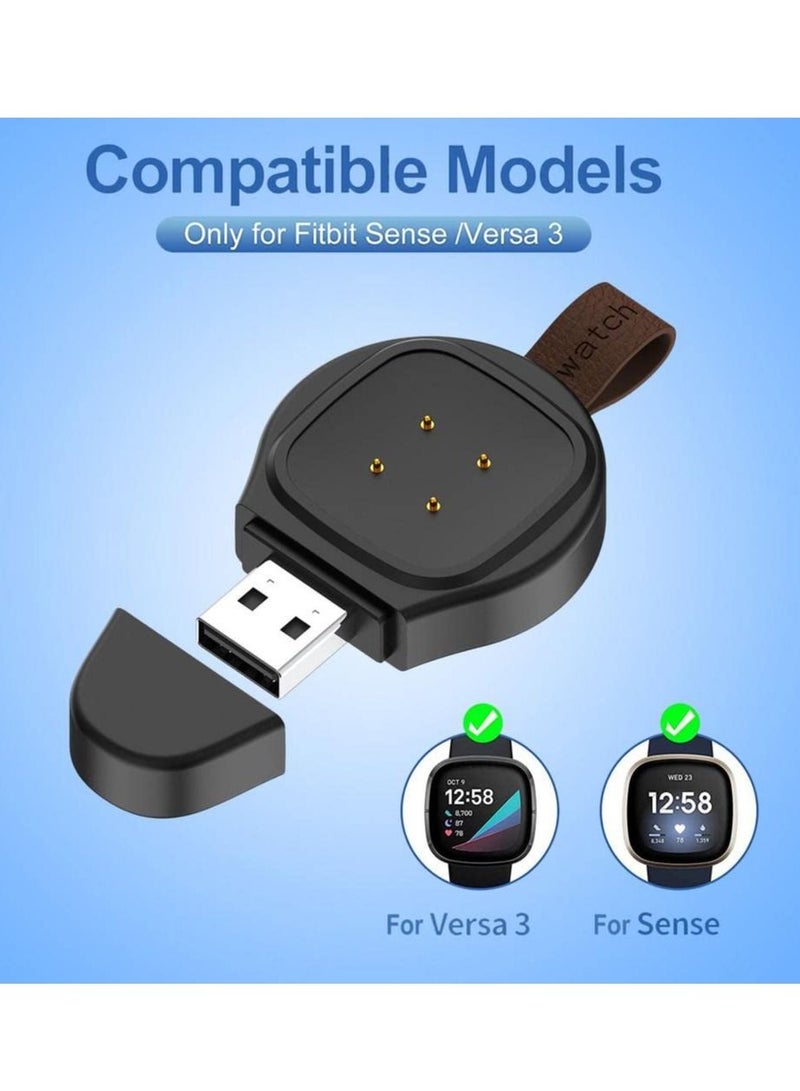 Magnetic Charging Dock Station Smart Bracelet Replacement Charging Cable Portable USB Charger for Fitbit Versa 3/Fitbit Sense Charging stand - Image 2