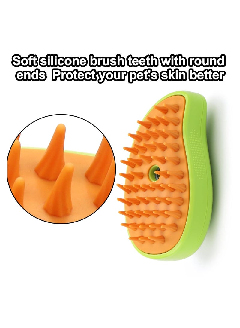 Cat Steam Brush, 3 In1 Steamy Cat Brush for Shedding, Cat Steamer Brush for Massage, Multifunctional Cat Grooming Brush, Pet Hair Removal Tool Comb for Cats and Dogs