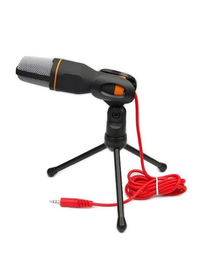 Wired Stereo Condenser Microphone With Holder Clip 4464300182 Black - Image 1