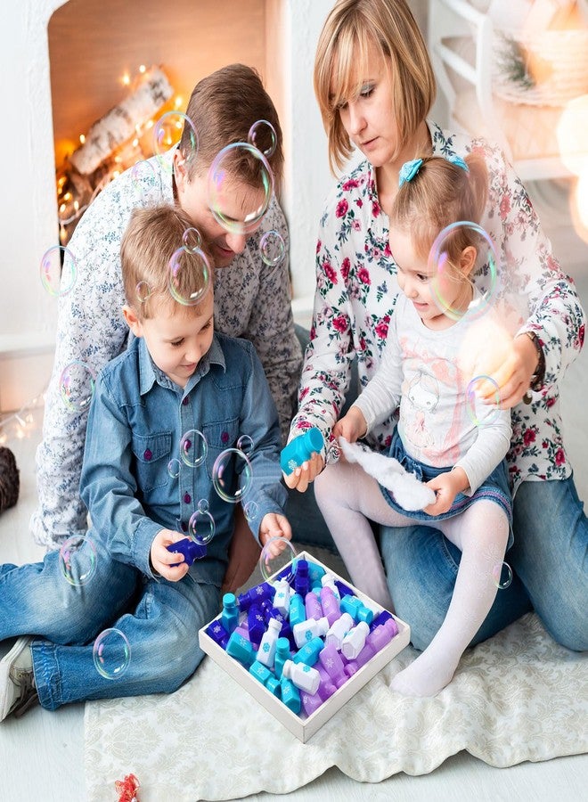 Zomiboo 48 Pcs Snowflake Bubble Wands Party Favors for Kids Winter Bubbles Toys Bulk Mini Bubble Bottles with Winter Snowflake Stickers for Classroom Holiday Pinata Fillers Birthday Gifts Supplies - Image 4