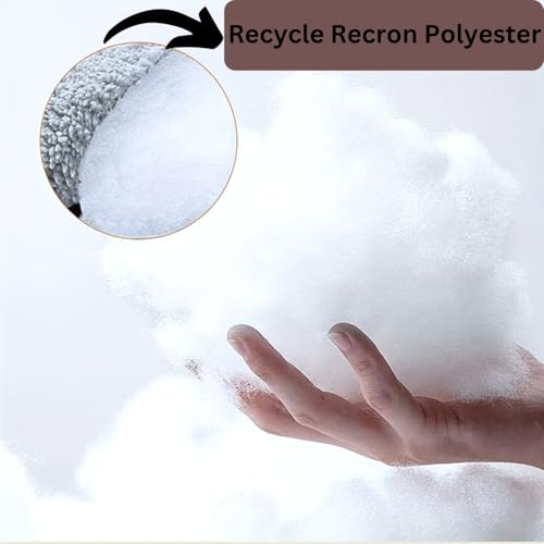 AJISH Ultra Soft & Fluffy Racron Polyester Microfiber - 100% Organic Cotton Fiber, Soft Fiber for Cushion, Teddy Bear, Pillows, Toys Stuffing, Recycle Fiber, Long Lastic and Skin Friendly (150 Gram) - Image 4