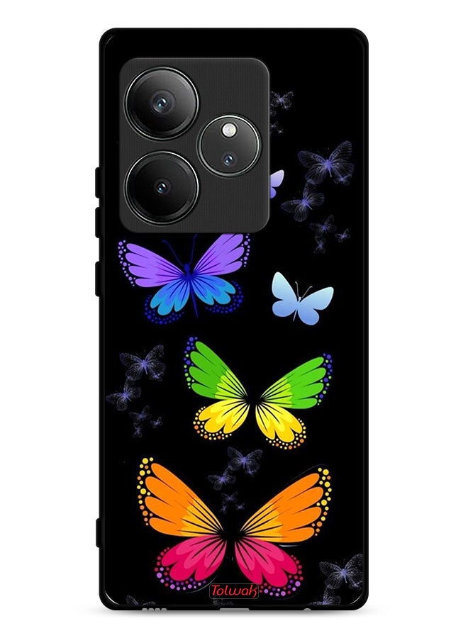 Tolwak Realme GT Neo6 5G Protective Case Cover Colorful Butterflies - Image 1