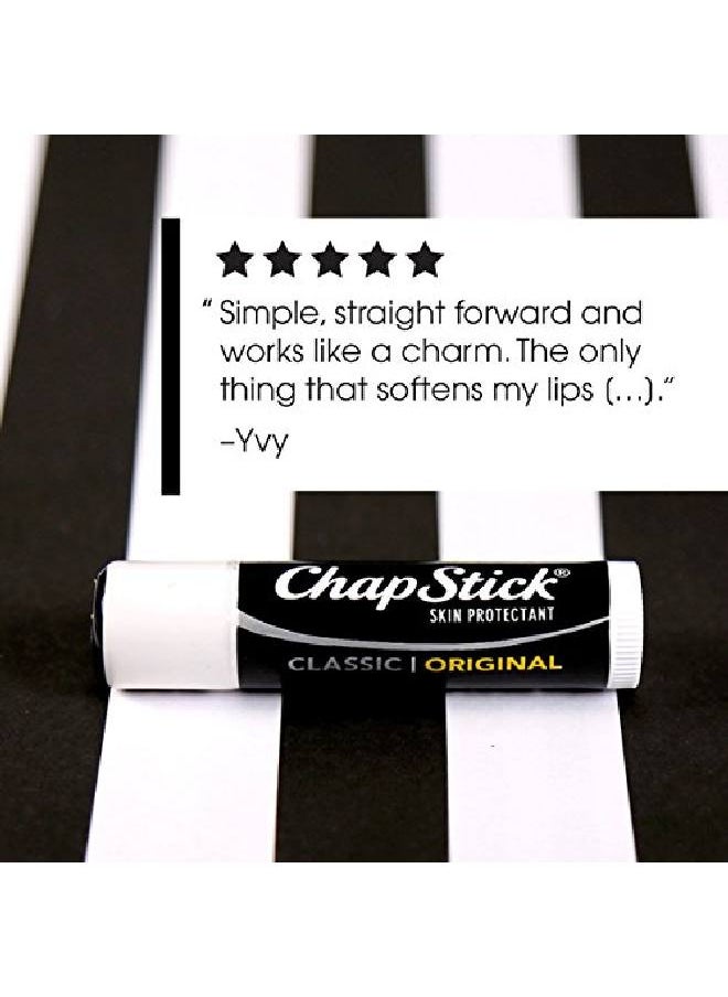 chapstick - Classic (1 Box Of 12 Sticks 12 Total Sticks Original Flavor) Skin Protectant Flavored Lip Balm Tube 015 Ounce Each 12 Count (Pack Of 1) - Image 1