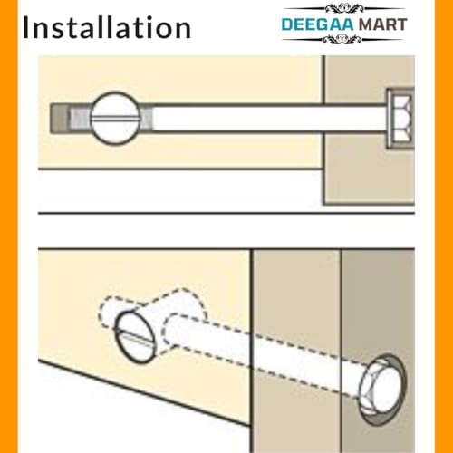DEEGAA MART DEEGAAMART 15 Pack M6 x 40&50 mm JCB Bolts with Barrel Nuts Carbon Steel Furniture Connector Screws | Bed Frame & Cabinet Fasteners | Wood Board Joining Bolt Set for DIY Furniture Assembly - Image 2