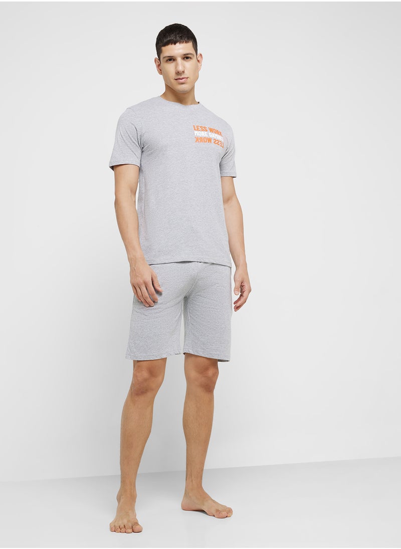 Robert Wood - Nightwear Top & Shorts Sets - Image 1