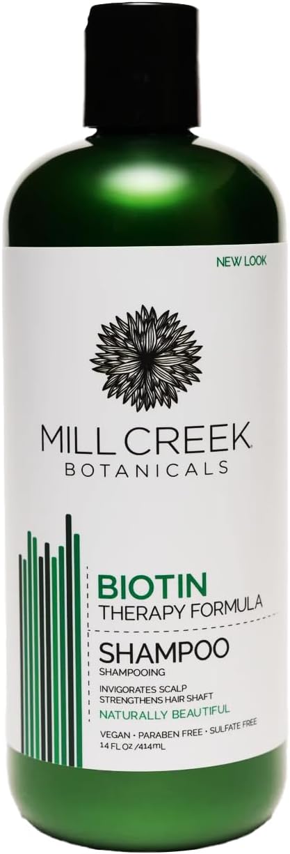 Pack of 2 x Mill Creek Biotin Shampoo 16 fl oz