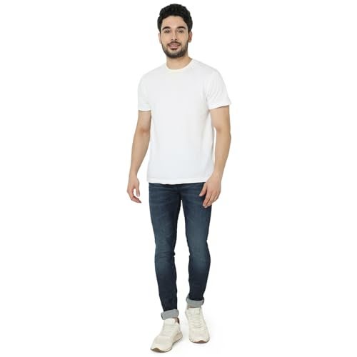 Spykar Men's Skinny Fit Low Rise Jeans Dark Blue - Image 3