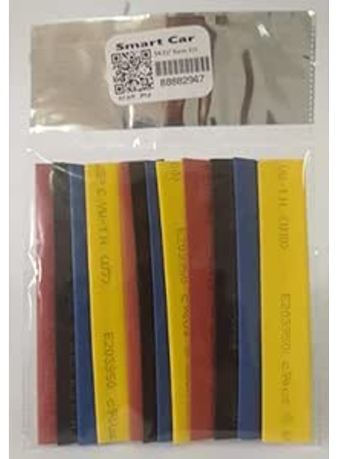 12 PCs Heat Shrink Tube- 7mm, 8mm, 10 mm - Multi-colors