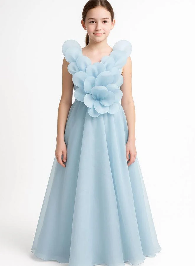 فيا بامبينو Girl Dress POR 3181 Blue
