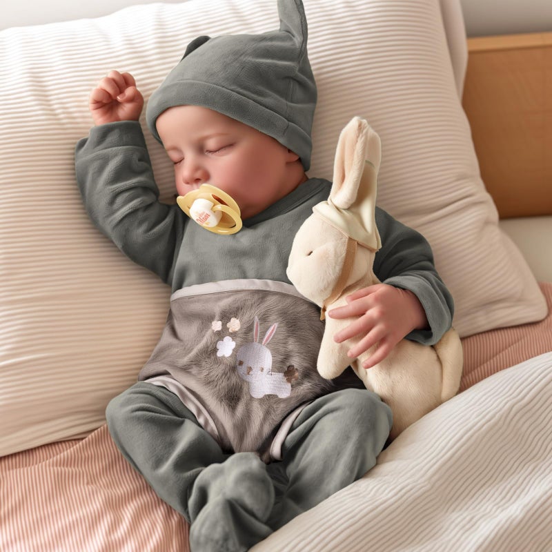 BABESIDE Lifelike Reborn Baby Dolls Boy - 17-Inch Soft Body Realistic-Newborn Full Body Vinyl Anatomically Correct Real Life Baby Dolls with Toy Accessories for Kids Age 3 4 5 6 7 + - Image 1