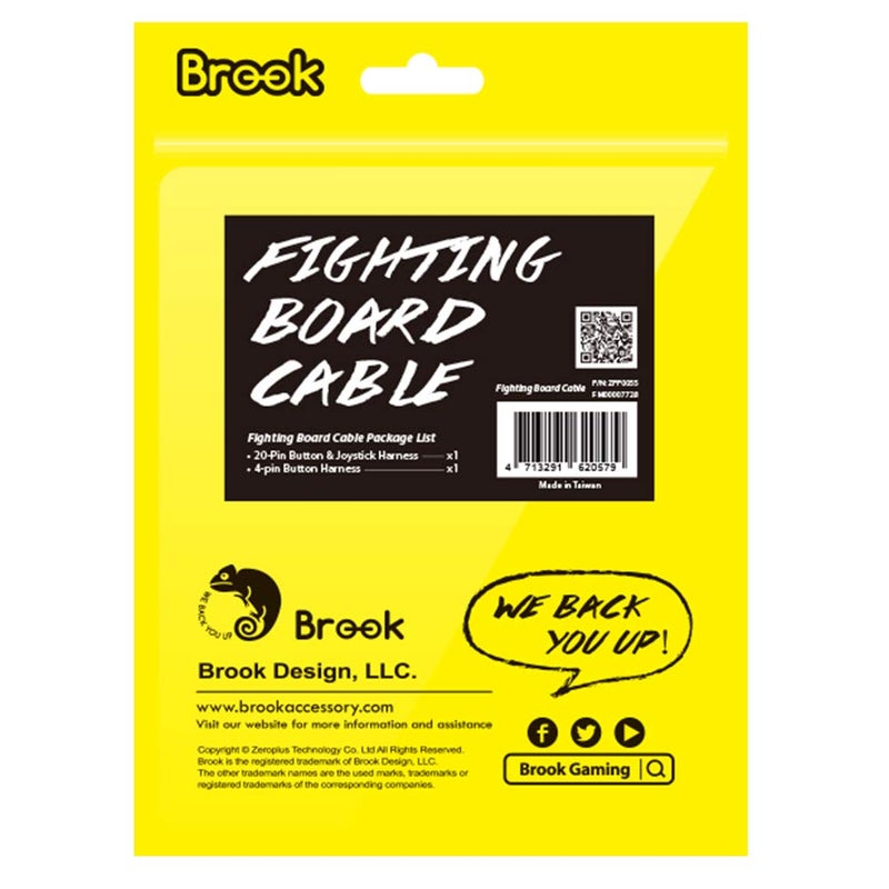 Brook Fighting Board Cable 20-Pin Harness with 4-Pin Button Harness for DIY Arcade Stick Builds, Compatible with Fighting Boards, Sanwa and Seimitsu Buttons, Joystick and Button Wiring Set - Image 4