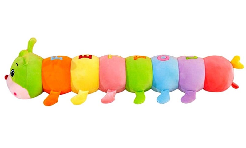 AOQI Multicolor Caterpillar Stuffed Animal Big Hugging Pillow Cute Plush Soft Pillow Doll Giant Plush Toy Gifts for Girl Boy Babies Birthday (27.5inch/70cm)  - Image 2