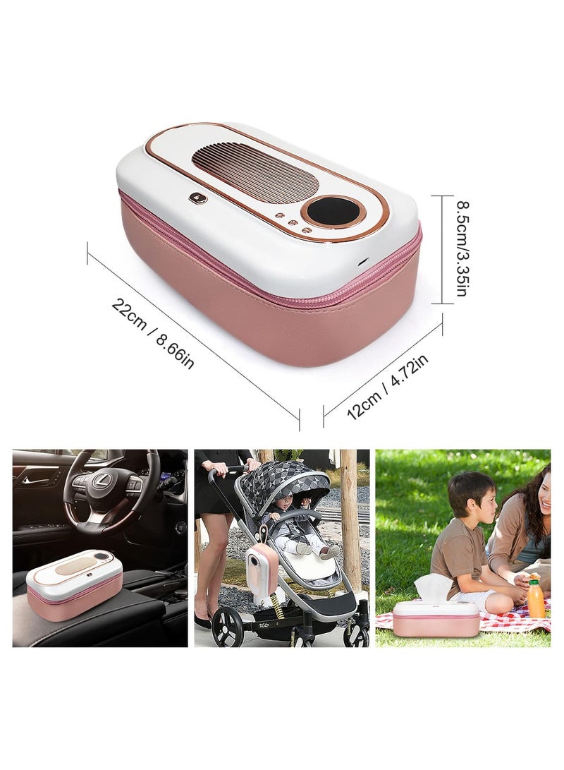 USB Rechargeable Baby Wipe Warmer Smart Temperature Controlu0026Wet Wipes Dispenser 2 Modes and 5000 mAh Battery Powered Large Capacity Design Portable Home Travel Camping Wet Wipe Heatin  - Image 3