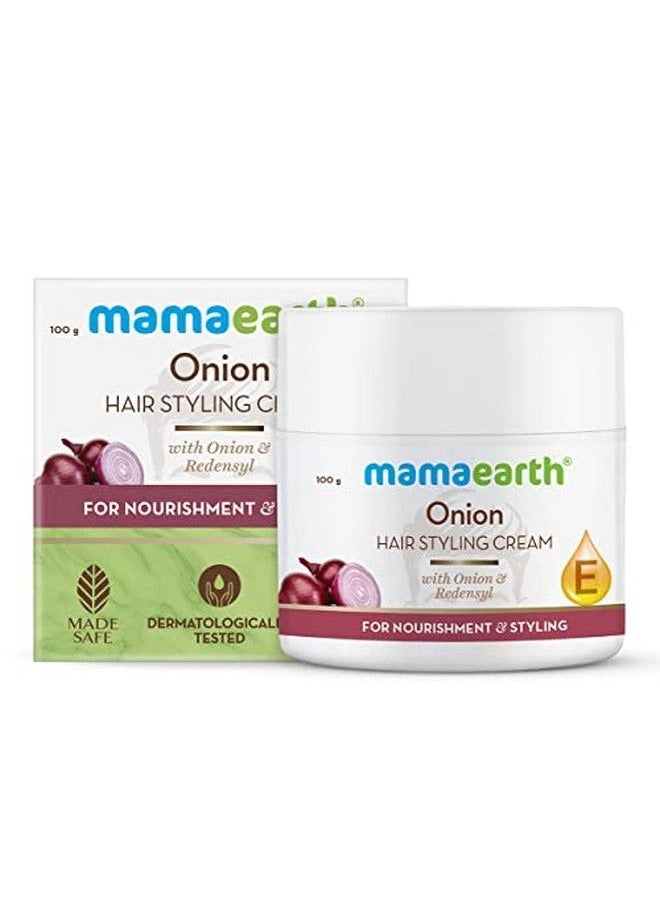 Mamaearth - Onion Hair Styling Cream For Men With Onion & Redensyl For Nourishment & Styling 100 G - Image 1