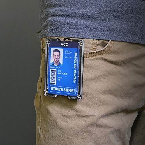 GOVO Aluminum GOVO Badge Holder/Wallet_ Durable ID Card Holder with Metal Clip and 4 Cards Slot (Silver) - Image 5