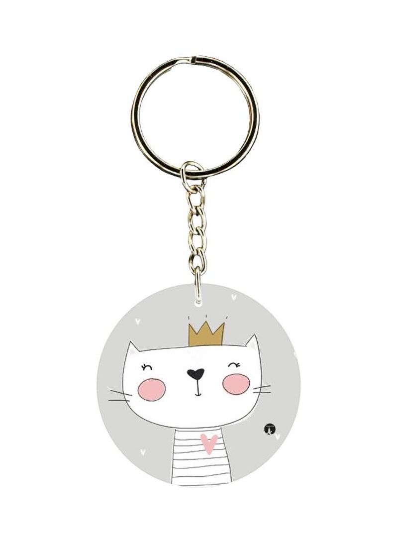 RKN مفتاح مزدوج الجوانب مطبوع عليه حيوانات كرتونية