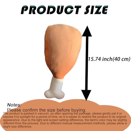 XiRiDa 157 Chicken Leg Pillow Funny Food Plush Toy Simulation Stuffed Animal Decor - Image 5