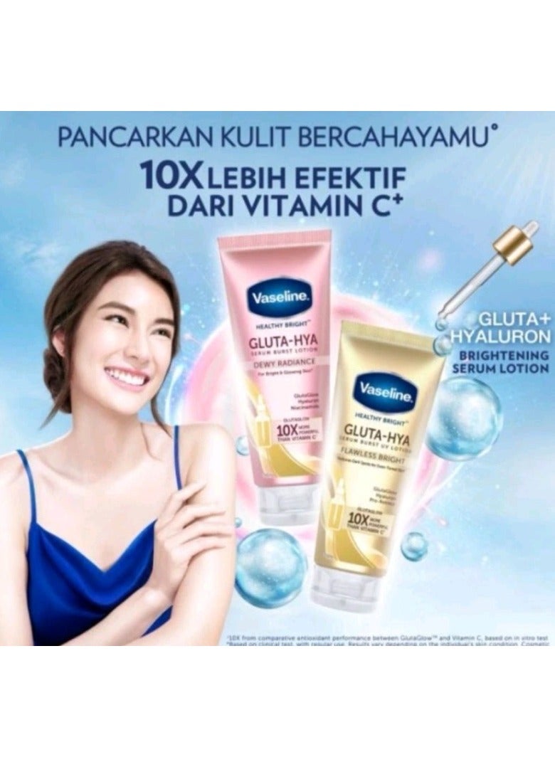 Vaseline Gluta-Hya Serum Burst Lotion (Smooth Radiance / Flawless Glow) Pack of 2 - Image 2