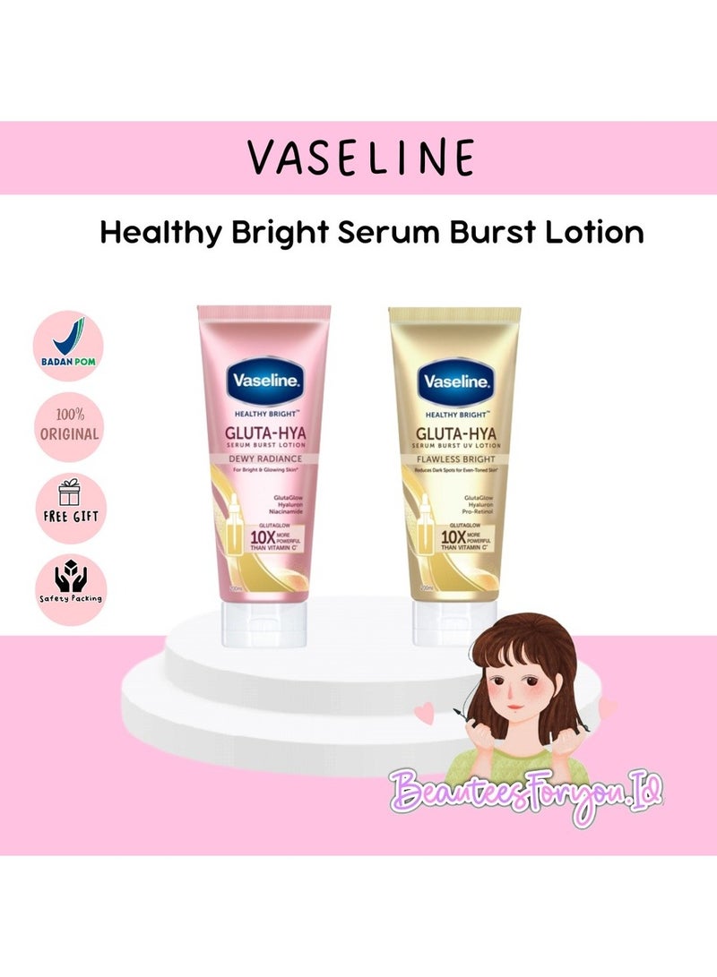 Vaseline Gluta-Hya Serum Burst Lotion (Smooth Radiance / Flawless Glow) Pack of 2 - Image 4