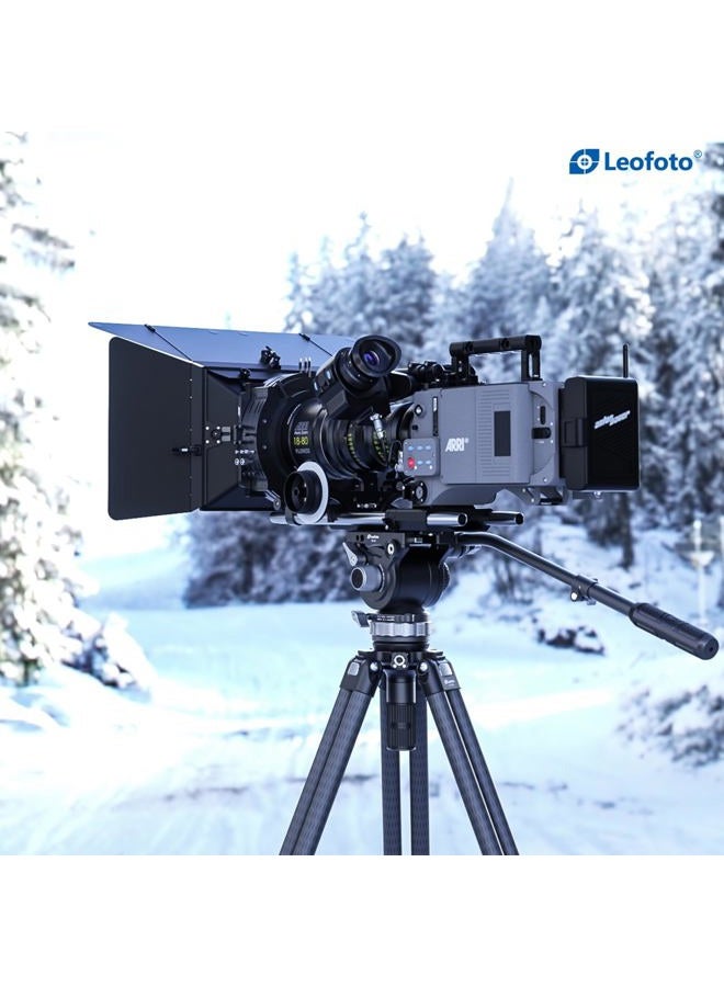 Leofoto رأس الفيديو السائل المحترف Leofoto BV-20 | سعة تحميل 15 كجم، مشبك تحرير ذراع، لوحة QR Arca | دوران 360°، ميل 90° لكاميرات DSLR، وكاميرات بدون مرآة وكاميرات الفيديو | مثالي لمصوري الفيديو المحترفين - Image 2