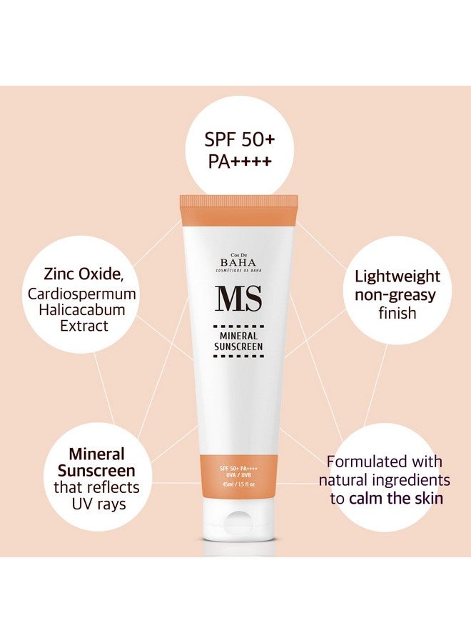 Cos De BAHA Spf 50 Mineral Sunscreen Elevate Your Skin Protection Naturally. Defends And Cares For Your Skin 1.5 Fl Oz (45Ml) - Image 2