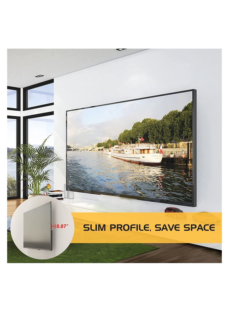 Fixed TV Wall Mount Bracket for Most 10-42 Inch TVs,Low Profile Design Flat Screen LED LCD TVs Mount Bracket with Loading 90 lbs & Max VESA 200x200mm - Image 3