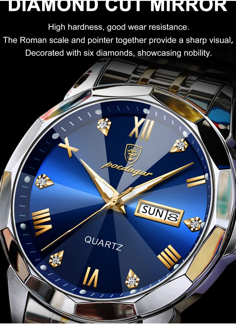 POEDAGAR - Man Watch Waterproof Luminous Men's Watch Quartz，Men's Wrist Watches - Image 1