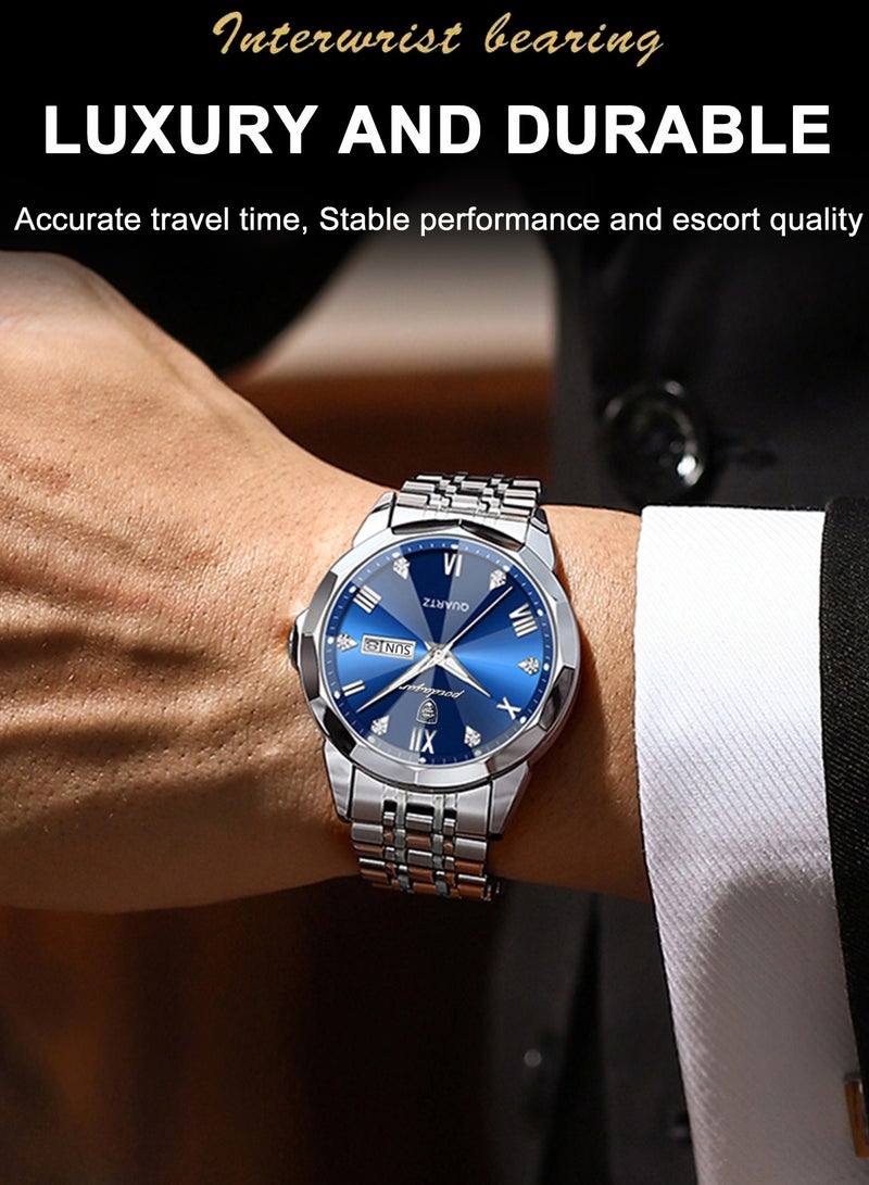 POEDAGAR Man Watch , Watches for Men ,Waterproof Luminous Men's Watch Quartz，Men's Wrist Watches - Image 4