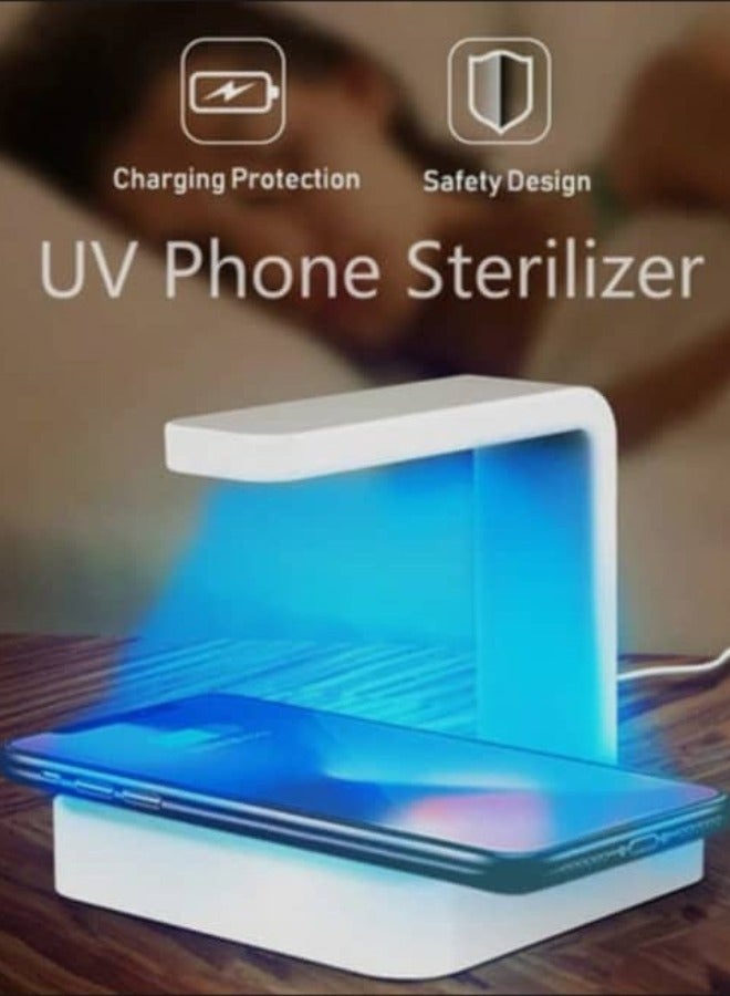 general Wireless Mobile Charger And Mobile UV Sterilizer Fast And High Performance In White Color - Image 1