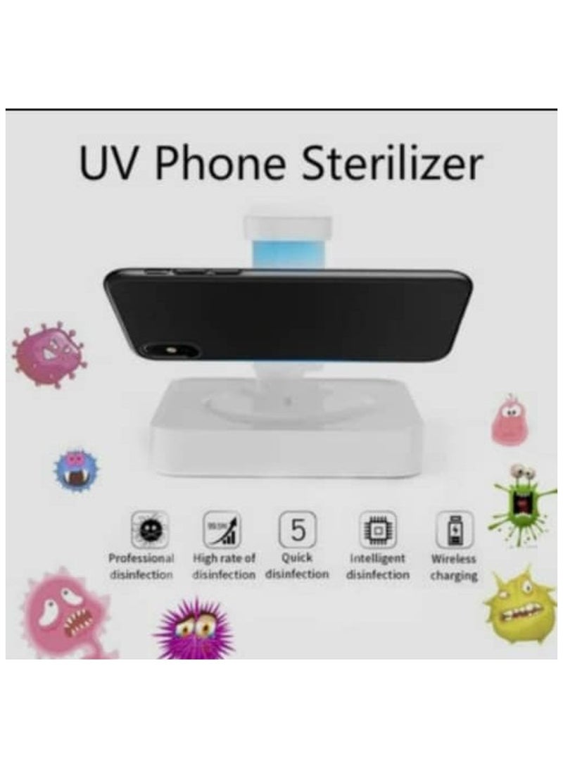 general Wireless Mobile Charger And Mobile UV Sterilizer Fast And High Performance In White Color - Image 4